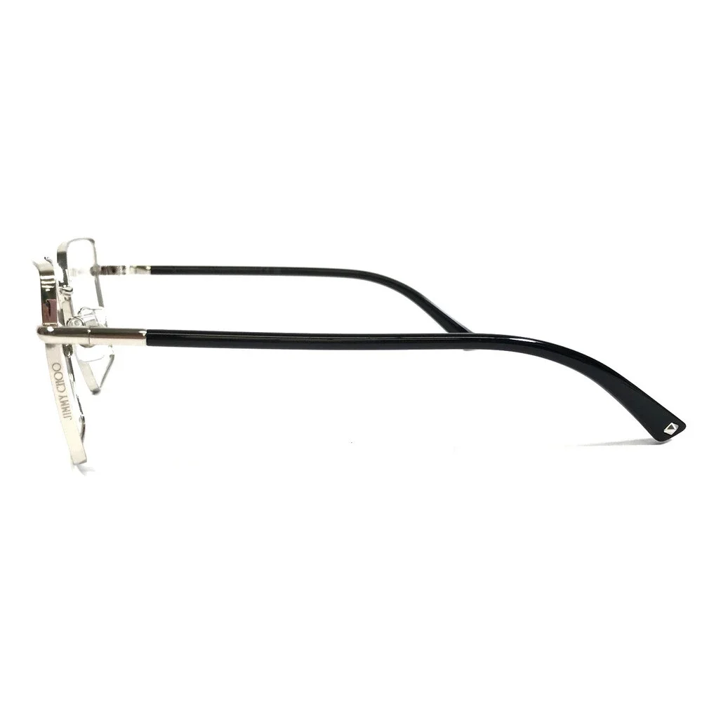 Jimmy Choo Eyeglasses Frames JC2022 3002 Black Silver Square Full Rim 53-17-140